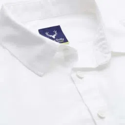 Allen Solly Kids White Slim Fit Shirt image 4