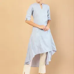 Soch Powder Blue High Low Kurta-picture-42