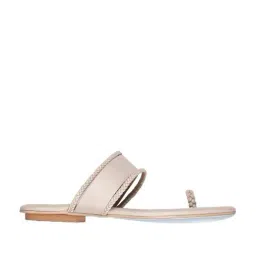 W Women's Beige Toe Ring Sandals-picture-17
