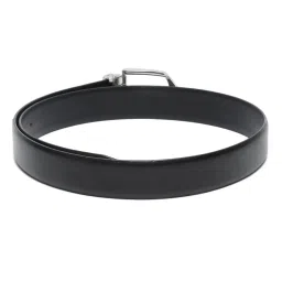 Louis Stitch Black Textured Leather Formal Belt for Men image 5