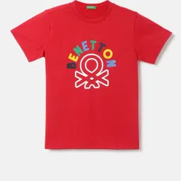 United Colors of Benetton Kids Red Printed T-Shirt-picture-19
