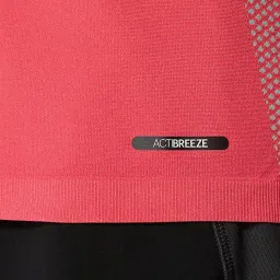 Asics Men's Coral Reef & Oasis Green Seamless Ss T-Shirt image 5