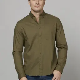 celio Celio* Green Cotton Regular Fit Shirts-picture-21