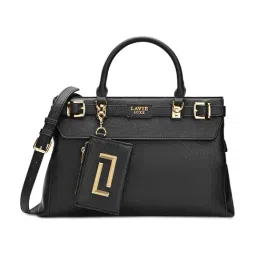 LAVIE LUXE Black DUO CINDY Textured Medium Satchel-image-13