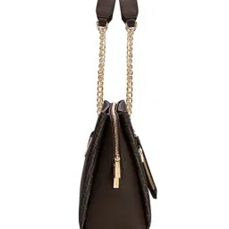 LAVIE LUXE Choco ASHLEY Printed Large Satchel image 4