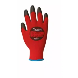 Traffi Classic General Purpose Work Gloves Polyurethane Coating Nylon Red Size 11, T21-TG1010PK-11-picture-43