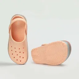Fame Forever by Lifestyle Kids Peach Back Strap Clogs image 5