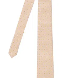 Park Avenue Beige Printed Ties Pocket Square and Cufflinks Gift Set image 2