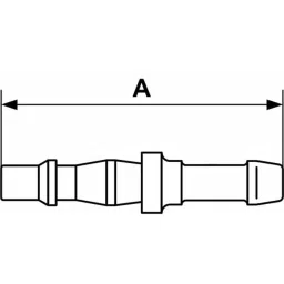 PREVOST Treated Steel Plug for Pneumatic Quick Connect Coupling, 10 mm Hose Barb, BRP 066810P2 (Pack of 2) image 4