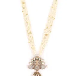 Odette White Stainless Steel Neckpiece Set For Women-image-24