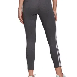 Adidas Dark Grey Textured Slim Fit W E 3S Tights image 2