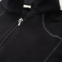 Nayam by Lakshita Black Fleece Solid Jackets image 5