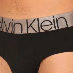 Calvin Klein Black Cotton Regular Fit Briefs - Pack Of 3 image 5