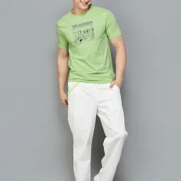 Fame Forever by Lifestyle Green Regular Fit Graphic Print T-Shirt image 5