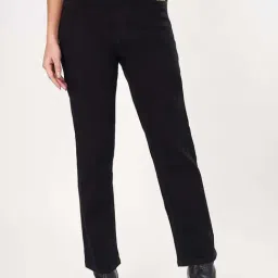 sf jeans by pantaloons SF High-Rise Jeans by Pantaloons Black Plain High-Rise Jeans-picture-17