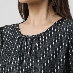 Van Heusen Grey Regular Fit Printed Top image 5