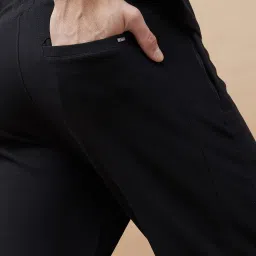 Fame Forever By Lifestyle Black Regular Fit Trackpants image 5