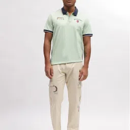 Iconic Men Solid Regular Fit Cotton T-shirt image 5