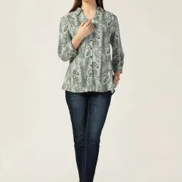 Mustard Multicolour Printed Casual Shirts image 5