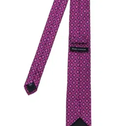Park Avenue Purple Printed Ties Pocket Square and Cufflinks Gift Set image 3