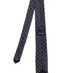 Park Avenue Black Printed Ties Pocket Square and Cufflinks Gift Set image 3