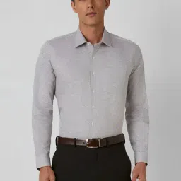 Van Heusen Grey Cotton Slim Fit Printed Shirt-picture-15