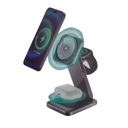 Stuffcool Rover Foldable 3 in 1 Magnetic Wireless Charging Station for iPhone 15, 14, 13, 12 (Black) image 5