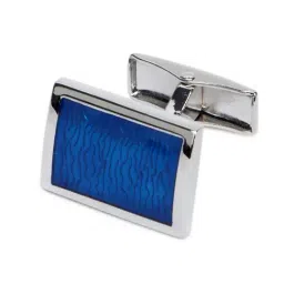 Park Avenue Navy Printed Ties Pocket Square and Cufflinks Gift Set image 5