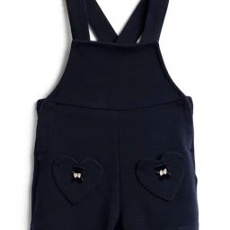 Chicco Girls Dark Blue Regular Fit Applique Dungaree-picture-37