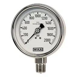 WIKA Analogue Pressure Gauge 3000psi Bottom Entry 63mm Outside Diameter, 9831988-picture-20