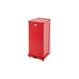 RUBBERMAID DefendersÂ® 49L Red Pedal Galvanised Steel Waste Bin, FGST24EPLRD-picture-34