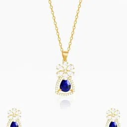 GIVA 925 Sterling Silver Golden Set for Women-image-28
