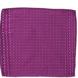 Park Avenue Purple Printed Ties Pocket Square and Cufflinks Gift Set image 4