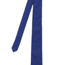 Park Avenue Navy Printed Ties Pocket Square and Cufflinks Gift Set image 2