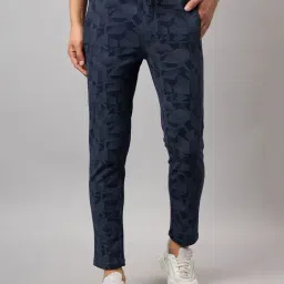 Club York Navy Regular Fit Printed Trackpants-image-13