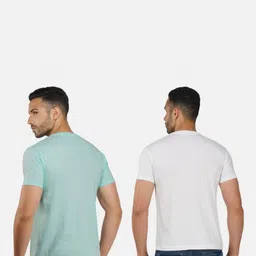 GLOBAL NOMAD Men 2 Printed Bio Finish Applique T-shirt image 3