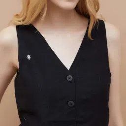 Fame Forever By Lifestyle Black Regular Fit Printed Top image 3