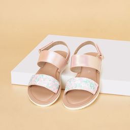 Pantaloons Junior Girls Embellished Open Toe Flats-picture-16