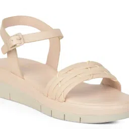 Bata Comfit Women's White Ankle Strap Sandals image 5