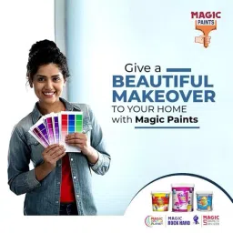 Magic Paints 1101 Series 2 Kg Mauve Halo Matte Finish Acrylic Distemper Paint image 3