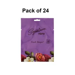 Signature Nano Air Freshener Sachet French Bouquet Hanging Mount Type 10 g Packet Powder Form for Rooms, Cars & Bathrooms, FG001032 (Pack of 24 Pcs) image 2