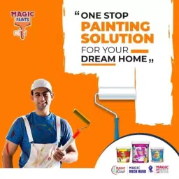 Magic Paints 2202 Ajooba Series 10 Kg Daffodil Matte Finish Synthetic Distemper Paint image 4