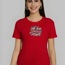 SZN Women Typography Printed T-shirt-picture-22