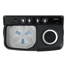 samsung 7.5 kg semi automatic washing machine with hexa storm pulsator, wt75c3200gg black 7.5kg image 4