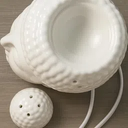 Pookiemoon Set Of 2 White Electric Ceramic Buddha Shaped Aroma Diffuser 10ml Each image 2