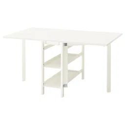 ikea vihals Gateleg table, white, 39/95/151x90 cm image 1