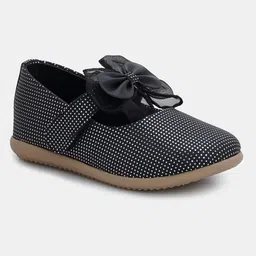 Mine Sole Bow Detailed Ballerinas - Black image 3