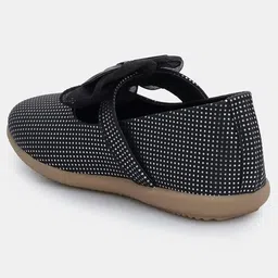 Mine Sole Bow Detailed Ballerinas - Black image 5