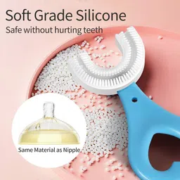 dadaenterprise U Shaped Toothbrush for Kids Manual Whitening Toothbrush Ultra Soft Toothbrush image 2
