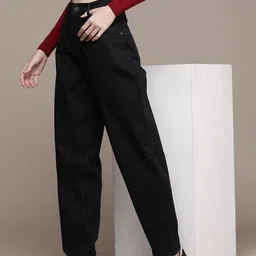 The Roadster Life Co. Women Slouchy Fit High Rise Stretchable Jeans-image-80